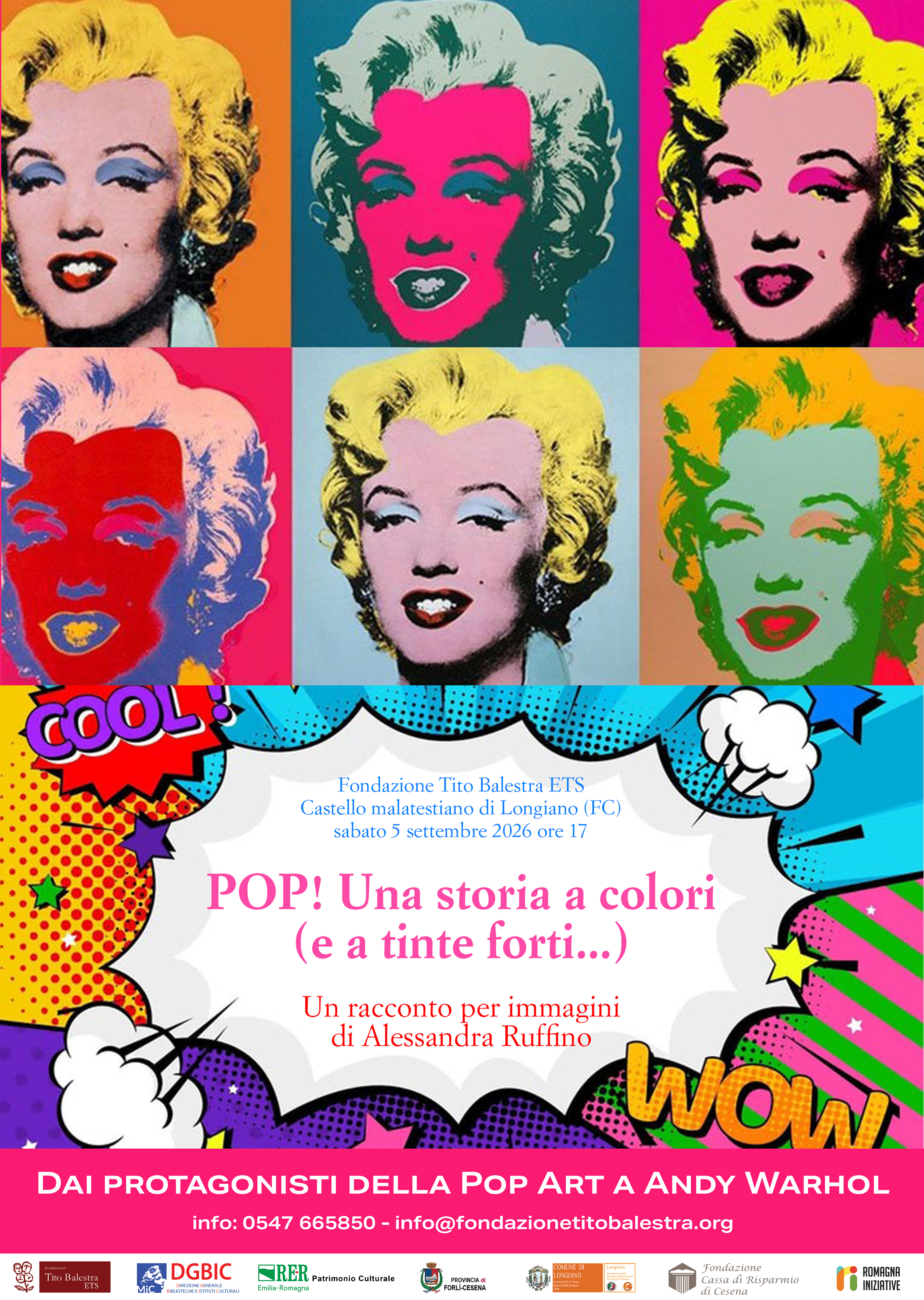 Fondazione Tito Balestra ETS picture of the event: POP! Una storia a colori (e a tinte forti…) con Alessandra Ruffino
